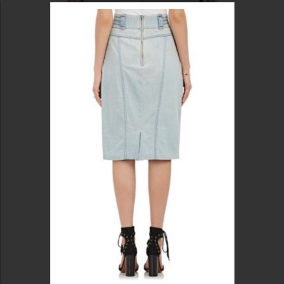 Barney’s New York- Maison Mayle Denim Pencil Skirt - Picture 3 of 7